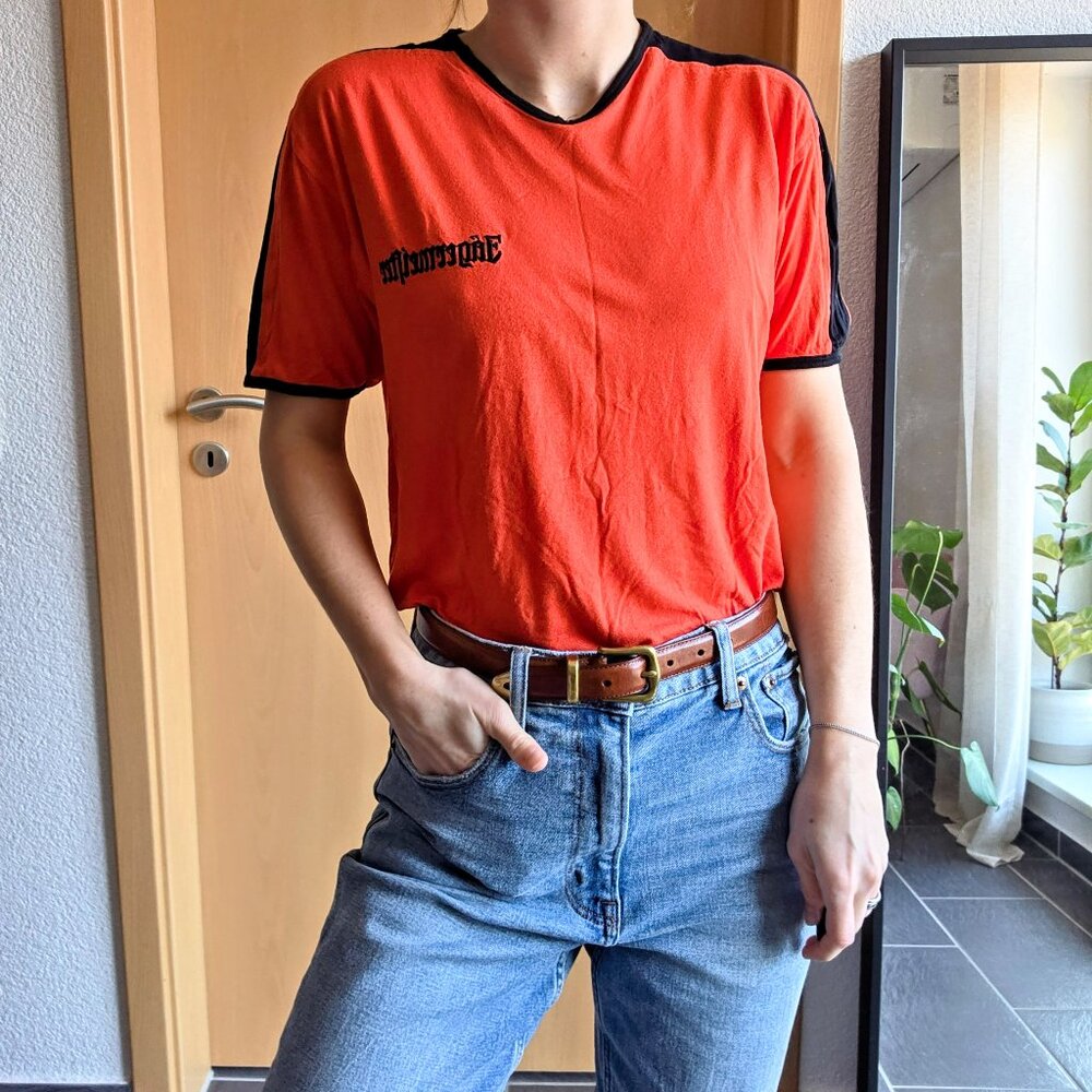 Jagermeister Orange/Black Promo Graphic Tee Short Sleeve Crew Neck Size Medium